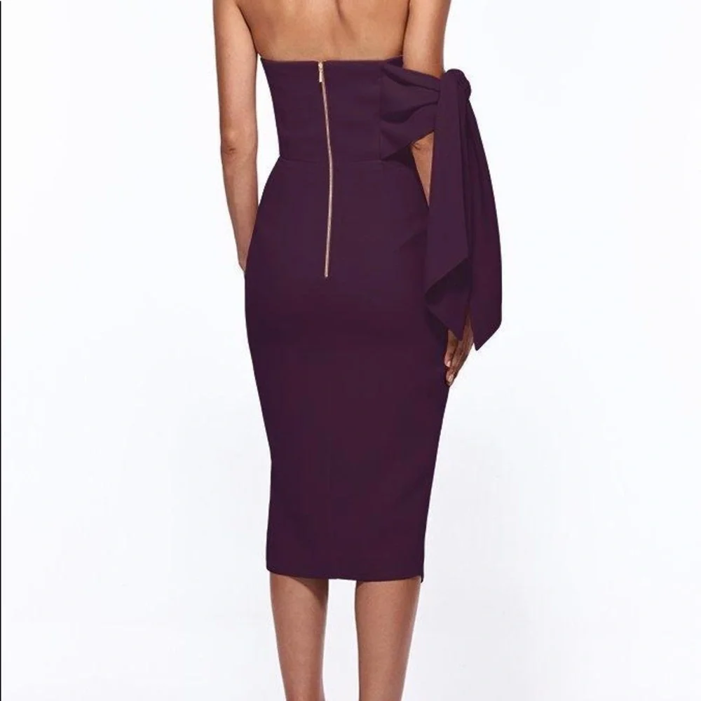 Misha Collection Romi Midi Dress - Plum - Picture 2 of 9